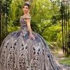 Camila Q Quinceanera Q1120 Glittered Tulle Off The Shoulder Ball Gown Prom Dress 1120 Ballgown Dresses