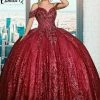 Camila Q Quinceanera Q1122 Off The Shoulder Prom Dress Beaded Tulle Shimmer 1122 Ballgown Dresses