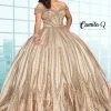Camila Q Quinceanera Q1123 Satin Sequin Long Ball Gown Prom Dress Off The Shoulder 1123 2 Camila Q Quinceanera Q1123 Satin Sequin Long Ball Gown Prom Dress Off The Shoulder 1123