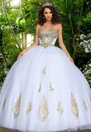 Ballgown Dresses Camila Q 17010 Quinceanera Dress Ballgown Tulle Applique Strapless Sweetheart Gown 3 Ballgown Dresses Camila Q 17010 Quinceanera Dress Ballgown Tulle Applique Strapless Sweetheart Gown