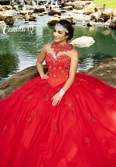 Discontinued Camila Q Quinceanera Dress 17100 Tulle Ballgown Embellished Princess Choker Train Ballgown Dresses 10 Discontinued Camila Q Quinceanera Dress 17100 Tulle Ballgown Embellished Princess Choker Train Ballgown Dresses