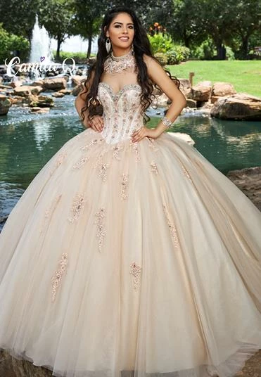 Discontinued Camila Q Quinceanera Dress 17100 Tulle Ballgown Embellished Princess Choker Train Ballgown Dresses 11 Discontinued Camila Q Quinceanera Dress 17100 Tulle Ballgown Embellished Princess Choker Train Ballgown Dresses