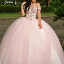 Discontinued Ballgown Dresses Camila Q Quinceanera Dress 17105 Off Shoulder Ballgown Tulle Princess 2020