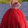 Camila Q Quinceanera Dress 18003 Off The Shoulder Ballgown Applique Princess