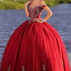 Camila Q Quinceanera Dress 18003 Off The Shoulder Ballgown Applique Princess