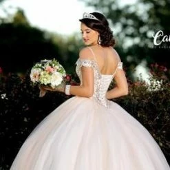 Camila Q Quinceanera Dress 18003 Off The Shoulder Ballgown Applique Princess