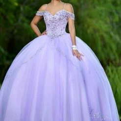 Camila Q Quinceanera Dress 18010 Off Shoulder Princess Ballgown Corset