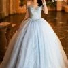 Ballgown Dresses Camila Q Quinceanera Dress 19003 Off Shoulder Long Sleeve Ballgown Prom Dress