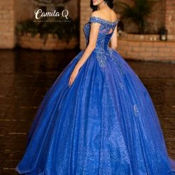 Ballgown Dresses Camila Q Quinceanera Dress 19007 Off The Shoulder Ballgown Prom Dress Lace