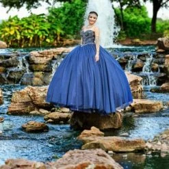 Ballgown Dresses Camila Q Quinceanera Dress 19008 Shimmer Princess Ballgown Strapless
