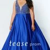 In Stock Tease Prom Sydneys Closet 1947 Sapphire Sizes 16 Long Crystal A Line Dress Formal