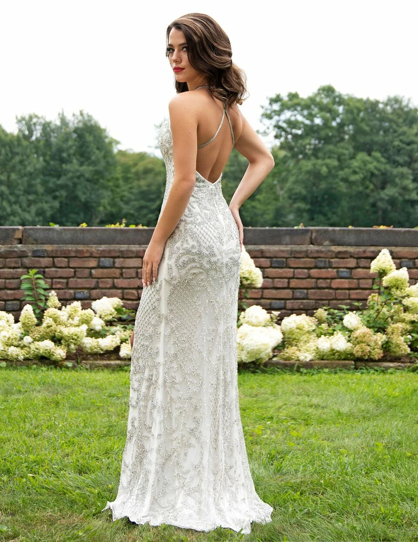 In Stock Primavera Couture 3214 Size 6 Beaded Prom Dress Lilac Side Slit Long Formal Evening Gown 24 In Stock Primavera Couture 3214 Size 6 Beaded Prom Dress Lilac Side Slit Long Formal Evening Gown