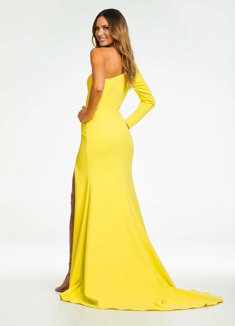 Ashleylauren Ashley Lauren 11117 One Shoulder Corset Prom Dress With Slit 12 Ashleylauren Ashley Lauren 11117 One Shoulder Corset Prom Dress With Slit