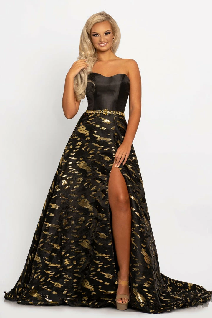 In Stock Johnathan Kayne 2232 Metallic Print A Line Prom Dress Evening Gown Strapless Size 4 3 In Stock Johnathan Kayne 2232 Metallic Print A Line Prom Dress Evening Gown Strapless Size 4