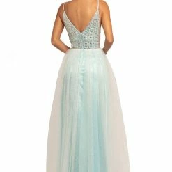 In Stock Ballgown Dresses Johnathan Kayne 2000 A Line Glitter Prom Dress Formal Pink Gown Size 2