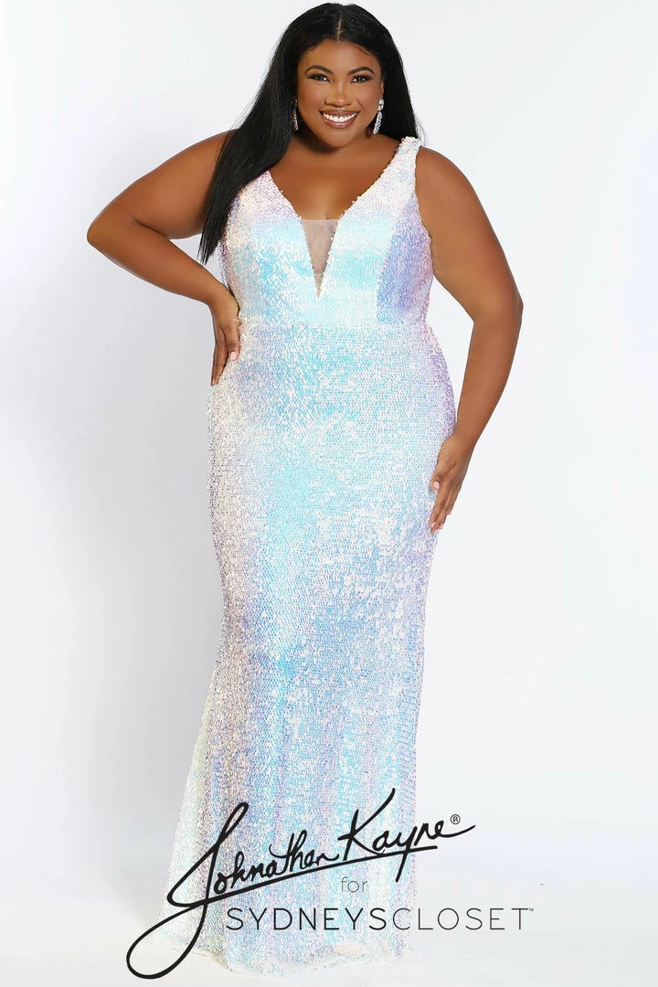 In Stock Johnathan Kayne Sydney's Closet JK2109 Size 20 Sequin Cape Prom Dress Plus Sized Mermaid JK 2109 Mermaid Dresses 6 In Stock Johnathan Kayne Sydney's Closet JK2109 Size 20 Sequin Cape Prom Dress Plus Sized Mermaid JK 2109 Mermaid Dresses