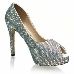 Formal Shoes Marc Defang REAGAN Peep Toe Platform Pageant Heel Prom Shoes