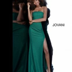 Jovani 8063 Strapless Straight Neckline Mermaid Prom Dress