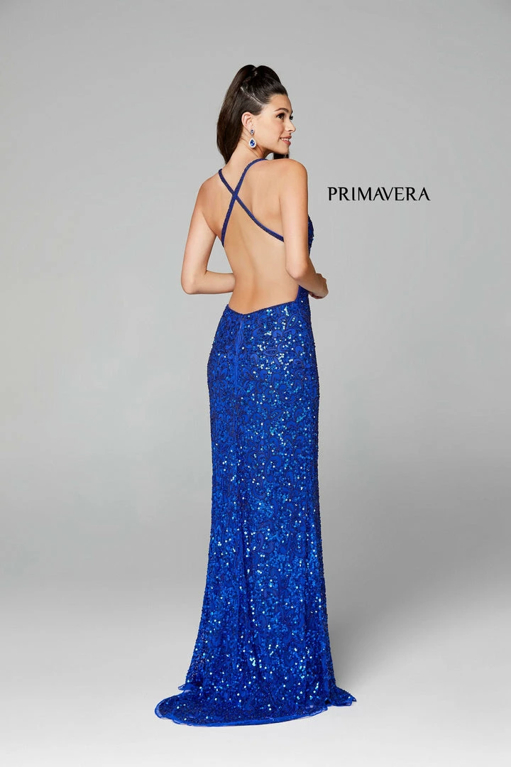 In Stock Backless Dresses Primavera Couture 3295 Size 4, 6, 8 Emerald Prom Dress V Neckline Sequins Backless Slit Formal Evening Gown 50 In Stock Backless Dresses Primavera Couture 3295 Size 4, 6, 8 Emerald Prom Dress V Neckline Sequins Backless Slit Formal Evening Gown