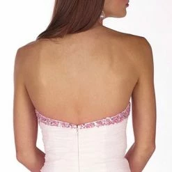 In Stock Alyce Designs Paris Prom Dress 6714 Size 0 Black White Ruffle Pageant Gown