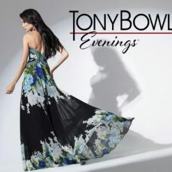 In Stock Tony Bowls TBE11548 Prom Dress Print Size 6 Pageant Evening Gown Chiffon CLEARANCE
