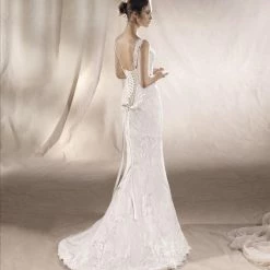 White One Bridal SAEKO Pronovias Wedding Dress Lace Mermaid Corset Gown