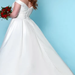 Sydney's Closet SC5257 Veronica Black Wedding Dress Off The Shoulder A Line Bridal Buttons SC 5257 9 Sydney's Closet SC5257 Veronica Black Wedding Dress Off The Shoulder A Line Bridal Buttons SC 5257