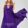 In Stock Sydneys Closet Style 7071 Size 30 Plus Size Evening Dress Prom Dress A Line Purple
