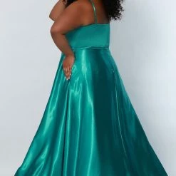In Stock Ballgown Dresses Sydneys Closet SC7338 Size 16 Green Long A Line Plus Size Formal Prom Dress V Neck Gown 6 In Stock Ballgown Dresses Sydneys Closet SC7338 Size 16 Green Long A Line Plus Size Formal Prom Dress V Neck Gown