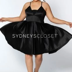 Sydney's Closet And Tease Prom Sydneys Closet SC 8092 Short Satin Homecoming Dress Plus Sized Cocktail Dress 33 Sydney's Closet And Tease Prom Sydneys Closet SC 8092 Short Satin Homecoming Dress Plus Sized Cocktail Dress