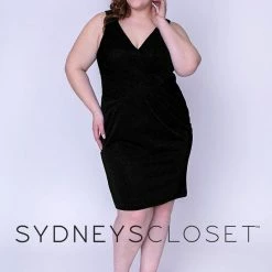 Sydney's Closet 8093 Short Fitted Shimmer Prom Dress Homecoming Party Sydney's Closet And Tease Prom