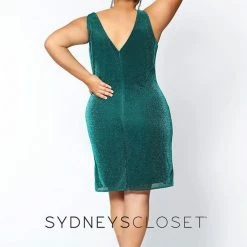 In Stock Sydney's Closet 8093 Size 20 Short Fitted Shimmer Prom Dress Homecoming Party Emerald 12 In Stock Sydney's Closet 8093 Size 20 Short Fitted Shimmer Prom Dress Homecoming Party Emerald