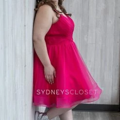 In Stock Sydney's Closet 8094 Size 26 Short Fit & Flare Prom Dress Plus Homecoming V Neck 8 In Stock Sydney's Closet 8094 Size 26 Short Fit & Flare Prom Dress Plus Homecoming V Neck