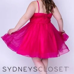 In Stock Sydney's Closet 8094 Size 26 Short Fit & Flare Prom Dress Plus Homecoming V Neck 9 In Stock Sydney's Closet 8094 Size 26 Short Fit & Flare Prom Dress Plus Homecoming V Neck
