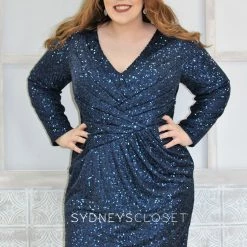 Sydneys Closet 8102 Short Fitted Sequin Cocktail Dress Homecoming Dress Plus Sized Sequin Dresses 15 Sydneys Closet 8102 Short Fitted Sequin Cocktail Dress Homecoming Dress Plus Sized Sequin Dresses