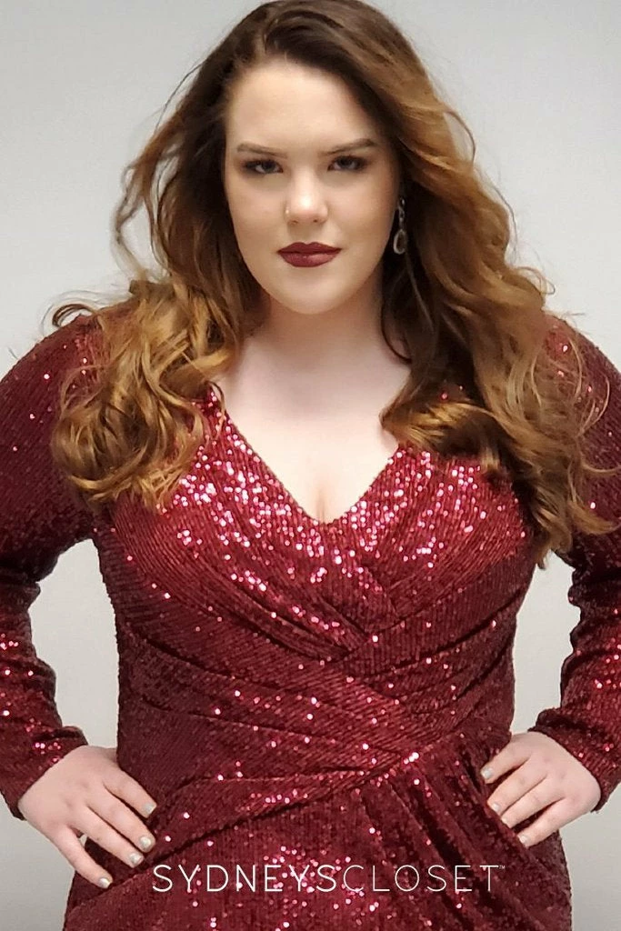 Sydneys Closet 8102 Short Fitted Sequin Cocktail Dress Homecoming Dress Plus Sized Sequin Dresses 9 Sydneys Closet 8102 Short Fitted Sequin Cocktail Dress Homecoming Dress Plus Sized Sequin Dresses