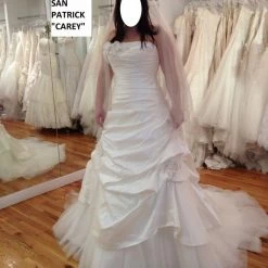 In Stock San Patrick Carey Size 16 Ballgown Wedding Dress Pickups Tulle Princess Designer Ballgown Dresses