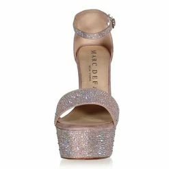 Glass Slipper Formals Marc Defang SARA 6 Inch Platform Pageant Heels Ab Crystal Prom Shoes 12 Glass Slipper Formals Marc Defang SARA 6 Inch Platform Pageant Heels Ab Crystal Prom Shoes