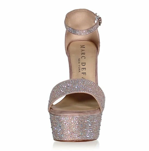 Glass Slipper Formals Marc Defang SARA 6 Inch Platform Pageant Heels Ab Crystal Prom Shoes 7 Glass Slipper Formals Marc Defang SARA 6 Inch Platform Pageant Heels Ab Crystal Prom Shoes