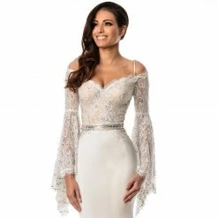 In Stock Johnathan Kayne 7244 Size 2 Pink Lace Bell Sleeve Off Shoulder Prom Dress Pageant Gown Embellished Long Sleeve Dresses 51 In Stock Johnathan Kayne 7244 Size 2 Pink Lace Bell Sleeve Off Shoulder Prom Dress Pageant Gown Embellished Long Sleeve Dresses