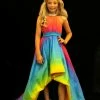 Sugar Kayne C137 Cocktail Pageant Dress Ombre Bubble High Low Skirt Fun Fashion