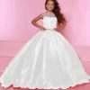 Sugar Kayne C168 Long A Line Girls Pageant Dress Sheer High Neckline Kids Ball Gown 1 Sugar Kayne C168 Long A Line Girls Pageant Dress Sheer High Neckline Kids Ball Gown