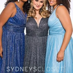 Discontinued Long Sleeve Dresses Sydneys Closet SC 7284 V Neckline Wide Straps Plus Size Prom Dress Evening Gown 23 Discontinued Long Sleeve Dresses Sydneys Closet SC 7284 V Neckline Wide Straps Plus Size Prom Dress Evening Gown