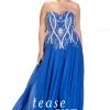 In Stock Corset Dresses Tease Prom By Sydneys Closet TE1703 Size 32 Blue Prom Dress Pageant Gown