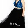 In Stock Tease Prom TE1833 Size 22 Blue/Black Two Piece Prom Dress Pageant Gown