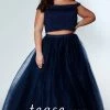 In Stock Tease Prom By Sydney's Closet TE1909 Indigo Size 24 Prom Dress Pageant Gown