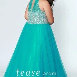 In Stock Tease Prom Sydney's Closet 1938 Black Size 14 Prom Dress Pageant Gown Tulle