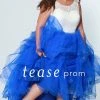 In Stock Tease Prom TE1946 Frosted Cobalt Size 16 Prom Dress Pageant Gown Plus Sized Ballgown Dresses