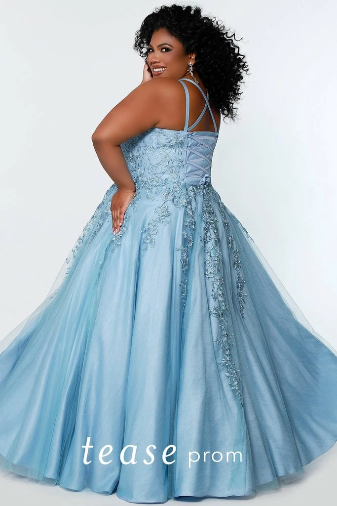 Tease Prom TE2202 Sydneys Closet Lace A Line Formal Dress Plus Size Ballgown Ballgown Dresses 6 Tease Prom TE2202 Sydneys Closet Lace A Line Formal Dress Plus Size Ballgown Ballgown Dresses