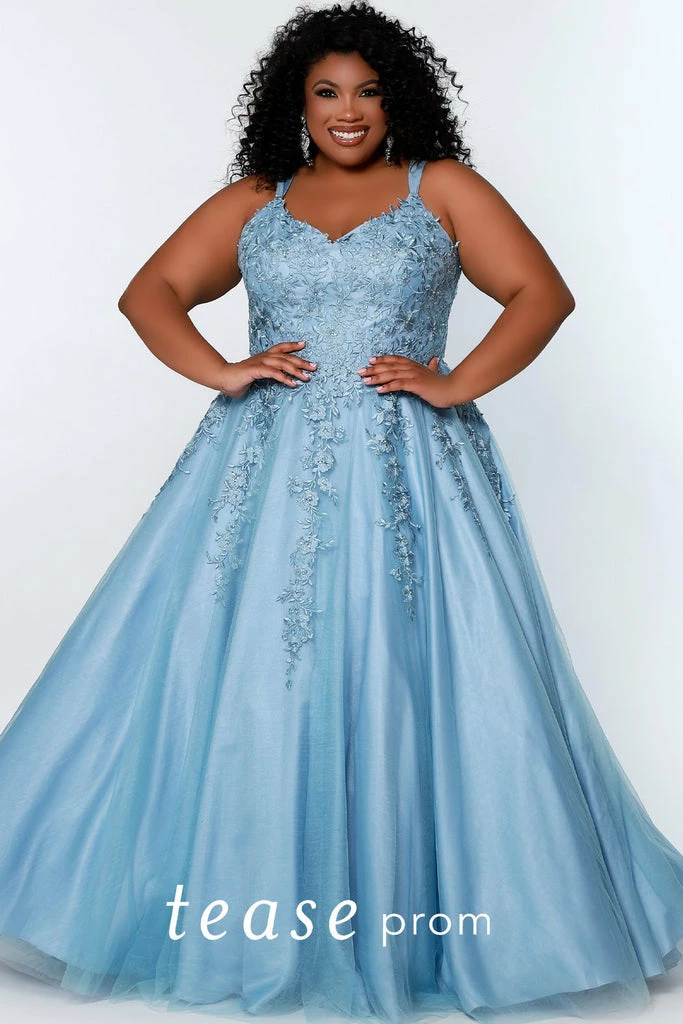 Tease Prom TE2202 Sydneys Closet Lace A Line Formal Dress Plus Size Ballgown Ballgown Dresses 3 Tease Prom TE2202 Sydneys Closet Lace A Line Formal Dress Plus Size Ballgown Ballgown Dresses